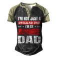 Anime Fathers Day Im Not A Regular Dad Im An Anime Dad Men's Henley Raglan T-Shirt Black Forest