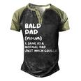 Bald Dad Definition Men's Henley Raglan T-Shirt Black Forest