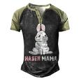 Cute Bunny Easter Rabbit Mum Rabbit Mum Men's Henley Raglan T-Shirt Black Forest