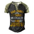 Dad Joke I Think You Mean Rad Jokes Dad Sayings Men's Henley Raglan T-Shirt Black Forest