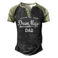 Drum Major Dad Class 2024 Marching Band Family Men's Henley Raglan T-Shirt Black Forest