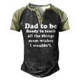 Fathers Day Dad Sayings Happy Fathers Day Men's Henley Raglan T-Shirt Black Forest