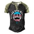 Free Dad Hugs Smile Face Trans Daddy Lgbt Fathers Day Men's Henley Raglan T-Shirt Black Forest