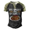 Less Upsetti Spaghetti Men's Henley Raglan T-Shirt Black Forest