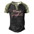 Moms Spaghetti And Meatballs Lover Meme Men's Henley Raglan T-Shirt Black Forest