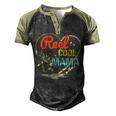 Reel Cool Mama Fishing For Womens Men's Henley Raglan T-Shirt Black Forest