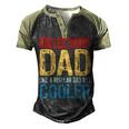 Roller Derby Dad Like A Regular Dad But Cooler Men's Henley Raglan T-Shirt Black Forest