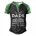 Alabama Dad Saying Home State Men's Henley Raglan T-Shirt Black Green