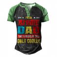 Anime Dad Like A Regular Dad Only Cooler Otaku Fathers Day Men's Henley Raglan T-Shirt Black Green