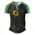 Best Mouse Mom Ever Sunflower Mouse Mama Mouse Mouse Men's Henley Raglan T-Shirt Black Green