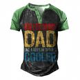 Roller Derby Dad Like A Regular Dad But Cooler Men's Henley Raglan T-Shirt Black Green