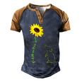 Best Mouse Mom Ever Sunflower Mouse Mama Mouse Mouse Men's Henley Raglan T-Shirt Brown Orange