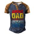 Father’S Day Anime Dad Daddy Father Papa Graphic From Son Men's Henley Raglan T-Shirt Brown Orange