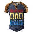 Roller Derby Dad Like A Regular Dad But Cooler Men's Henley Raglan T-Shirt Brown Orange