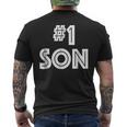 1 Son Family No1 Number 1 Son Gift Mens Back Print T-shirt