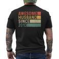 10Th Wedding Anniversary For Him - Awesome Husband 2013 Gift Mens Back Print T-shirt