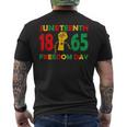 1865 Junenth Celebrate African American Freedom Day Freedom Funny Gifts Mens Back Print T-shirt