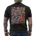 195 Flags Of All Countries In The World International Event Men's T-shirt Back Print