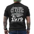 44Th Birthday Vintage Classic Car 1979 Bday 44 Year Old Mens Back Print T-shirt
