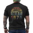 48 Year Old Awesome Since May 1975 48Th Birthday Men's Back Print T-shirt