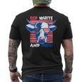 4Th Of July Cow Red White & Moo Flag Patriotic Usa Mens Back Print T-shirt