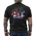 4Th Of July Funny Patriotic Gnomes Sunglasses American Usa Mens Back Print T-shirt
