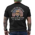 4Th Of July God Save The Queen Man Funny Usa Joe Biden Meme Men's Crewneck Short Sleeve Back Print T-shirt