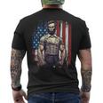 4Th Of July Patriotic Funny Abraham Lincoln Graphic July 4Th Mens Back Print T-shirt