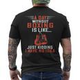 A Day Without Boxing Boxer Boxing Gloves Kickboxer Boxing Mens Back Print T-shirt