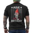Abie Birthday Abraham Lincoln Birthday Party Pun Men's T-shirt Back Print