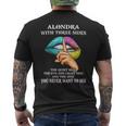 Alondra Name Gift Alondra With Three Sides Mens Back Print T-shirt