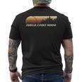 Amelia Court House Va Vintage Evergreen Sunset Eighties Men's T-shirt Back Print