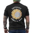 American Solar Eclipse The Path Of Totality April 8 2024 Mens Back Print T-shirt