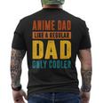 Anime Fathers Birthday Anime Dad Only Cooler Vintage For Women Men's Back Print T-shirt