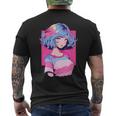 Anime Girl Anime Otaku Japanese Aesthetic Mens Back Print T-shirt Anime Girl Anime Otaku Japanese Aesthetic Mens Back Print T-shirt