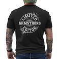 Armstrong Surname Family Tree Birthday Reunion Men's T-shirt Back Print