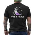 Asexual Pride Flag Funny Not A Phase Lunar Moon Ace Lgbtq Mens Back Print T-shirt