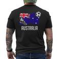 Australia Flag Jersey Australian Soccer Team Australian Men's T-shirt Back Print