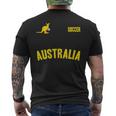 Australia Soccer Aussie Soccer Sports Men's T-shirt Back Print