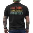 Awesome Like My Daughters Family Lovers Fathers Day Men's Back Print T-shirt