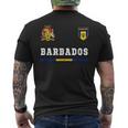 Barbados SportSoccer Jersey Flag Football Mens Back Print T-shirt