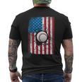 Baseball July 4Th For Men Boys Patriotic American Flag Usa Mens Back Print T-shirt