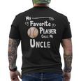 Baseball Softball Favorite Player Calls Me Uncle Mens Back Print T-shirt