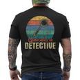 Basically A Detective - Retro Investigator Inspector Spying Mens Back Print T-shirt