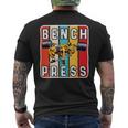 Bench Press Monster Power Gym Training Plan Chest Workout Mens Back Print T-shirt
