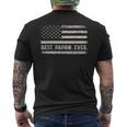 Best Papaw Ever American Flag Vintage For Men Fathers Day Men's Back Print T-shirt