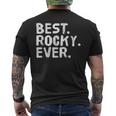 Best Rocky Ever Funny Personalized Name Joke Gift Idea Mens Back Print T-shirt Best Rocky Ever Funny Personalized Name Joke Gift Idea Mens Back Print T-shirt