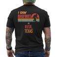 Bigfoot Lives In Rusk Texas Men's T-shirt Back Print