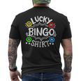 Bingo Lucky Bingo Mens Back Print T-shirt