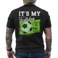 Birthday Boy 9 Soccer Its My 9Th Birthday Boys Soccer Mens Back Print T-shirt